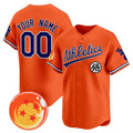 Custom Oakland Athletics x Dragon Ball Orange JEROMEN Vapor Premier Limited Jersey - All Stitched