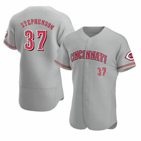 Cincinnati Reds #37 Tyler Stephenson Grey JEROMEN Stitched Flex Base Jersey