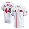 Cincinnati Reds #44 Elly De La Cruz White JEROMEN Home Limited Player Jersey