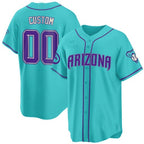 Custom Arizona Diamondbacks 2024 Teal Purple Jersey ¨C All Stitched-Teal JEROMEN