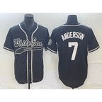 Chicago White Sox #7 Tim Anderson Black JEROMEN Cool Base Stitched Jersey