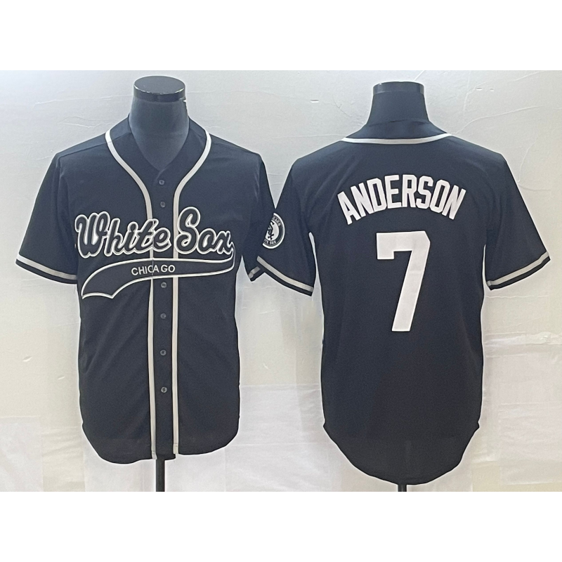 Chicago White Sox #7 Tim Anderson Black JEROMEN Cool Base Stitched Jersey