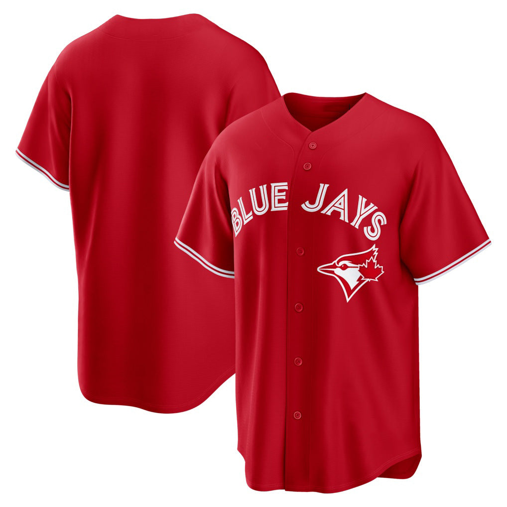 Toronto Blue Jays Red JEROMEN Canada Day Replica Jersey