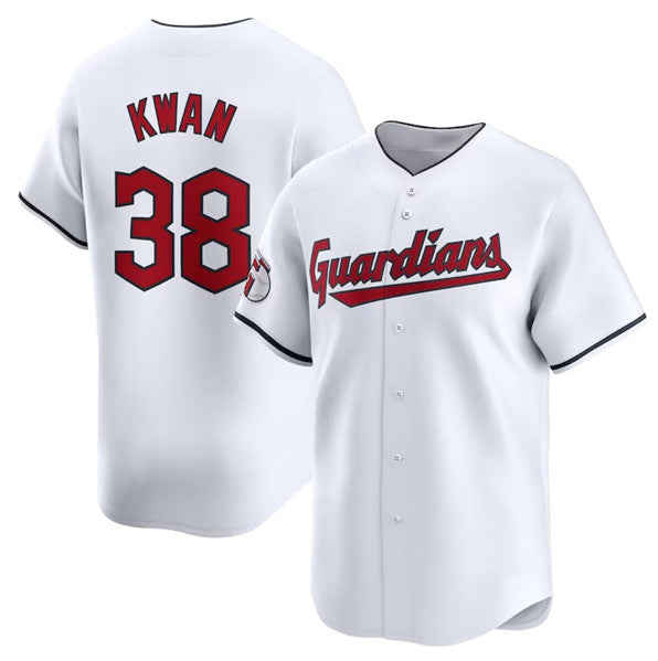 Cleveland Guardians #38 Steven Kwan White JEROMEN Home Limited Stitched Jersey1
