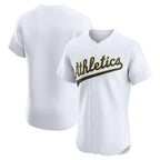 Oakland Athletics White JEROMEN Home Elite Jersey
