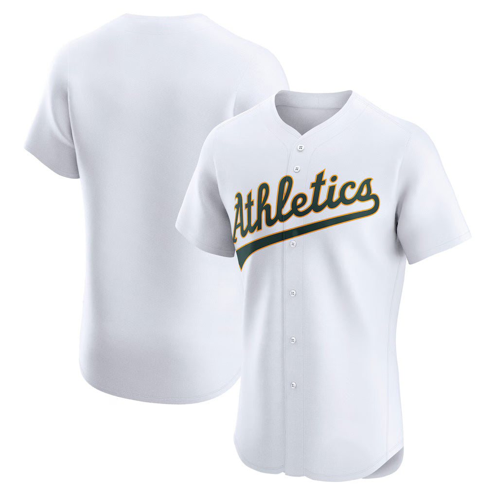 Oakland Athletics White JEROMEN Home Elite Jersey