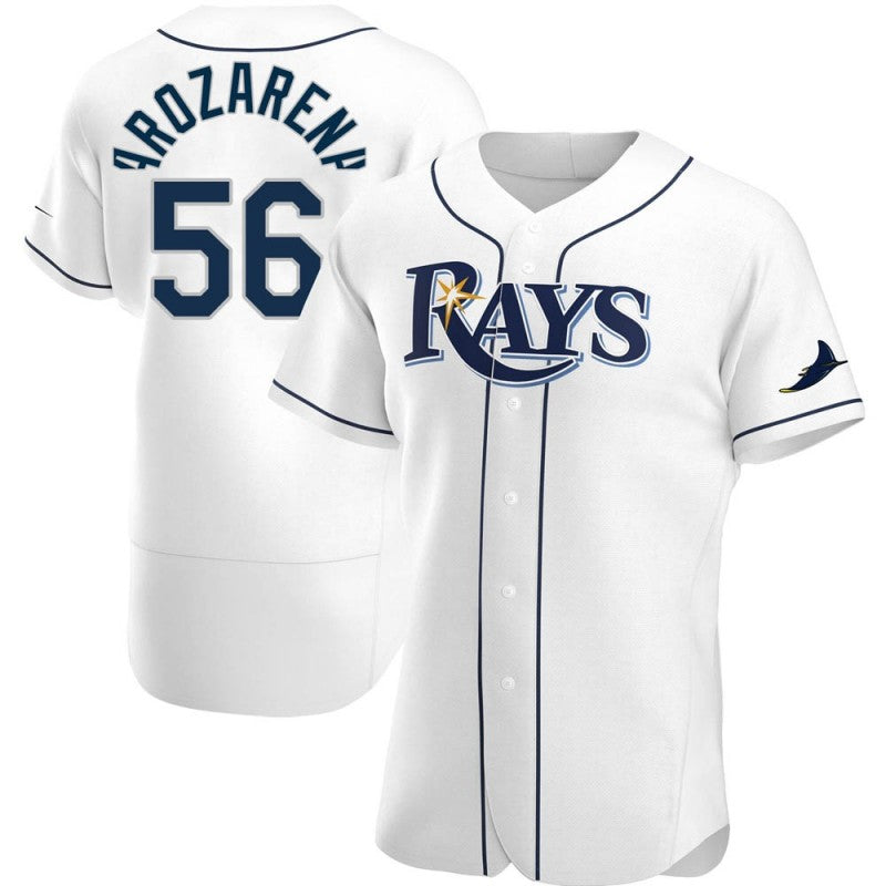 Tampa Bay Rays #56 Randy Arozarena White JEROMEN Home Jersey