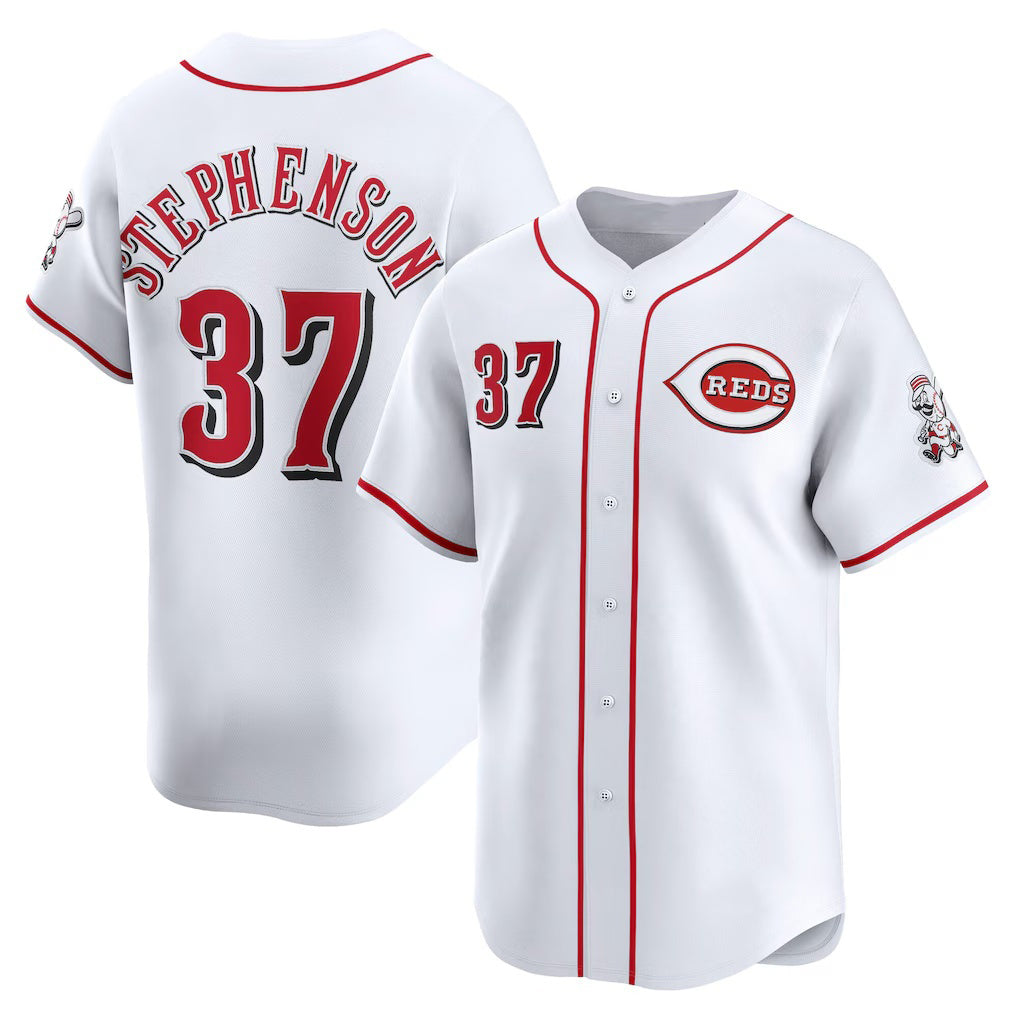 Cincinnati Reds #37 Tyler Stephenson White JEROMEN Home Limited Player Jersey