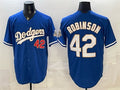 Los Angeles Dodgers #42 Jackie Robinson Royal JEROMEN 2026 Alternate Gold Collection Stadium Stitched Jersey