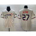 Houston Astros #27 Jose Altuve Cream JEROMEN 2025 City Connect With Texas Patch Limited Stitched Jersey