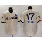 Los Angeles Dodgers #17 Shohei Ohtani Cream JEROMEN 2024 City Connect Limited Jersey