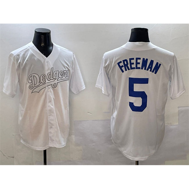 Los Angeles Dodgers #5 Freddie Freeman White JEROMEN Fashion Cool Base Stitched Jersey