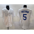 Los Angeles Dodgers #5 Freddie Freeman White JEROMEN Fashion Cool Base Stitched Jersey