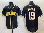 San Diego Padres #19 Tony Gwynn 2026 Fashion Replica Black JEROMEN Out Stitched Jersey