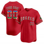 Custom Los Angeles Angels Mexico Vapor Premier Limited Jersey ¨C Red JEROMEN