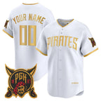 Custom Pittsburgh Pirates White JEROMEN 2026 City Connect Stadium Stitched Jersey