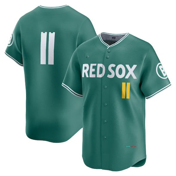 Boston Red Sox #11 Rafael Devers Green JEROMEN 2025 City Connect Limited Stitched Jersey