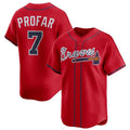 Atlanta Braves #7 Jurickson Profar Red JEROMEN 2025 Alternate Limited Stitched Jersey