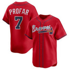 Atlanta Braves #7 Jurickson Profar Red JEROMEN 2025 Alternate Limited Stitched Jersey