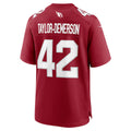 A.Cardinals #42 Dadrion Taylor-Demerson Cardinal JEROMEN Team Game Jersey