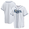 Tampa Bay Rays White JEROMEN Home Big & Tall Replica Jersey