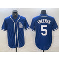 Los Angeles Dodgers #5 Freddie Freeman Blue JEROMEN Cool Base Stitched Jersey