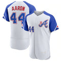 Atlanta Braves #44 Hank Aaron White JEROMEN 2023 City Connect Flex Base Stitched Jersey 2