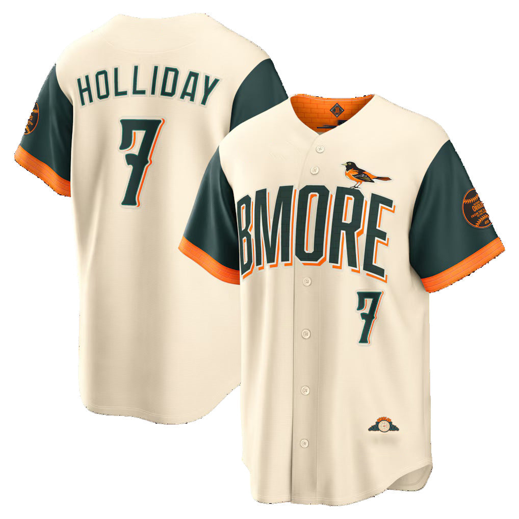 Baltimore Orioles #7 Jackson Holliday Natural JEROMEN 2026 City Connect Stadium Jersey