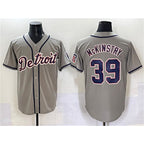 Detroit Tigers #39 Zach McKinstry Gray JEROMEN Cool Base Stitched Jersey