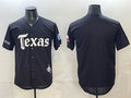 Texas Rangers Blank Black JEROMEN Gothic Mexico 2025 Vapor Premier Limited Stitched Jersey