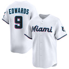 Miami Marlins #9 Xavier Edwards White JEROMEN 2024 Home Limited Stitched Jersey