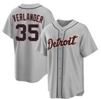 Detroit Tigers #35 Justin Verlander Gray JEROMEN 2026 Road Stitched Jersey