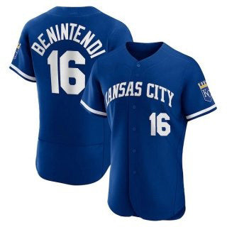 Kansas City Royals #16 Andrew Benintendi Blue JEROMEN Flex Base Stitched Jersey