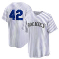 Colorado Rockies #42 Jackie Robinson White JEROMEN Home 2025 Day Replica Jersey