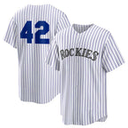 Colorado Rockies #42 Jackie Robinson White JEROMEN Home 2025 Day Replica Jersey