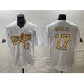 Los Angeles Dodgers #17 Shohei Ohtani Number White JEROMEN 2022 All Star Stitched Cool Base Jerseys