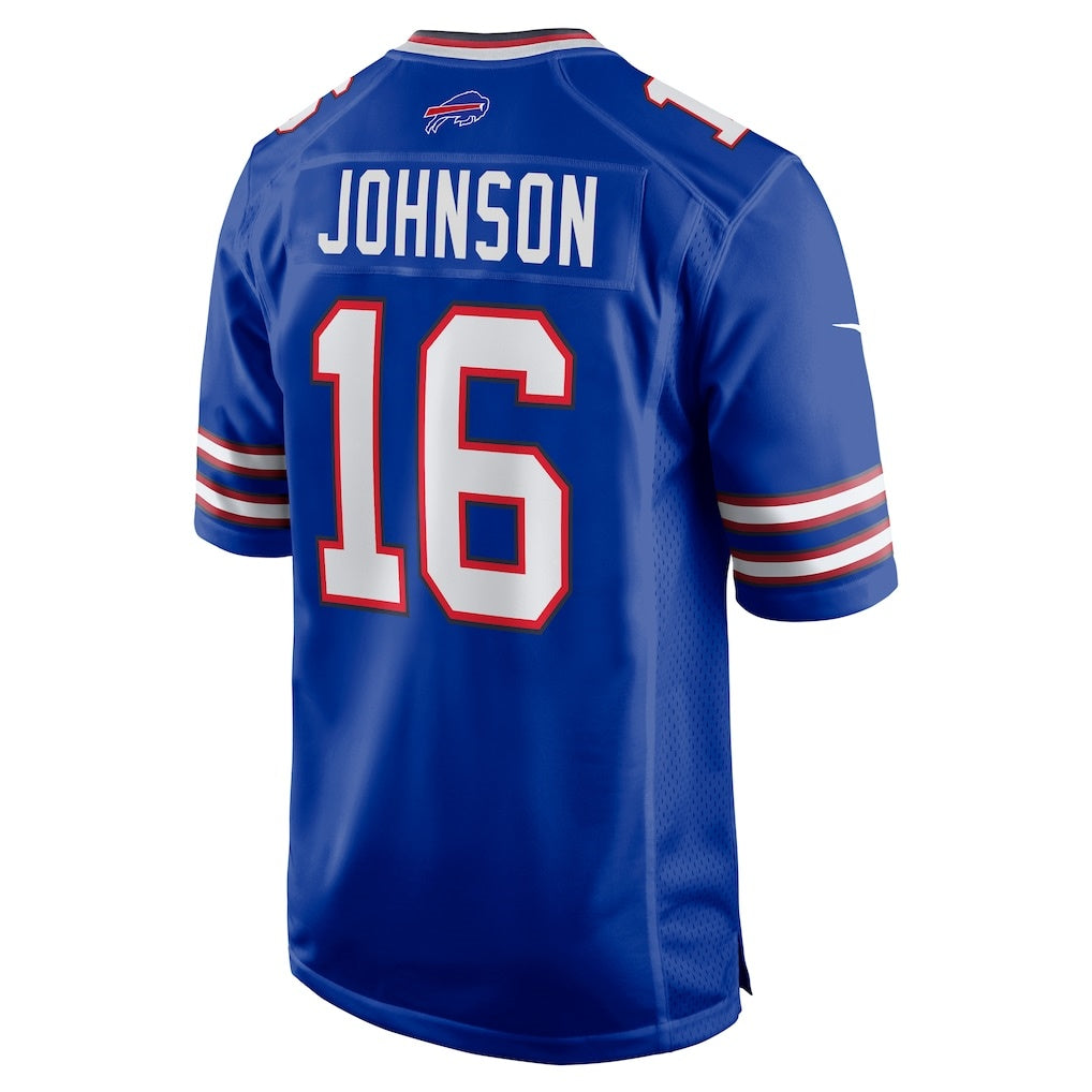 B.Bills #16 Xavier Johnson Royal JEROMEN Game Jersey