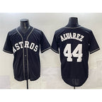 Houston Astros #44 Yordan Alvarez Black JEROMEN Lights Out Limited Stitched Jersey
