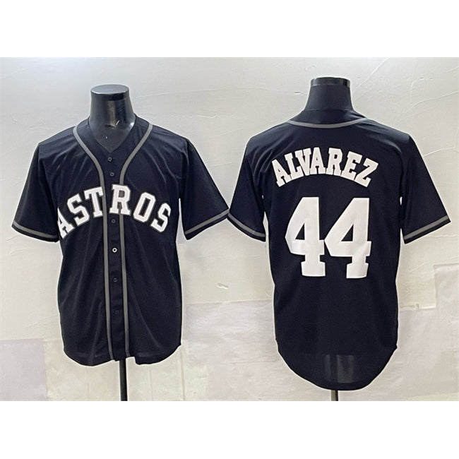 Houston Astros #44 Yordan Alvarez Black JEROMEN Lights Out Limited Stitched Jersey