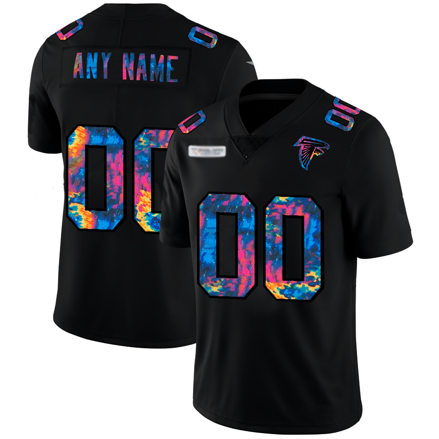 Custom A.Falcons Multi-Color Black JEROMEN 2020 Crucial Catch Vapor Untouchable Limited Jersey