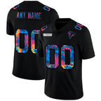 Custom A.Falcons Multi-Color Black JEROMEN 2020 Crucial Catch Vapor Untouchable Limited Jersey
