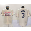 New York Yankees #3 Babe Ruth Cream JEROMEN Limited Stitched Jersey 2