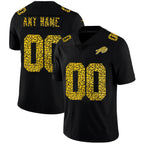 Custom B.Bills Black JEROMEN Leopard Print Fashion Vapor Limited Jersey