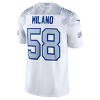 B.Bills #58 Matt Milano White JEROMEN 2025 Rivalries Collection Limited Jersey