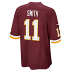 W.Football Team #11 Alex Smith Burgundy JEROMEN Game Player Jersey