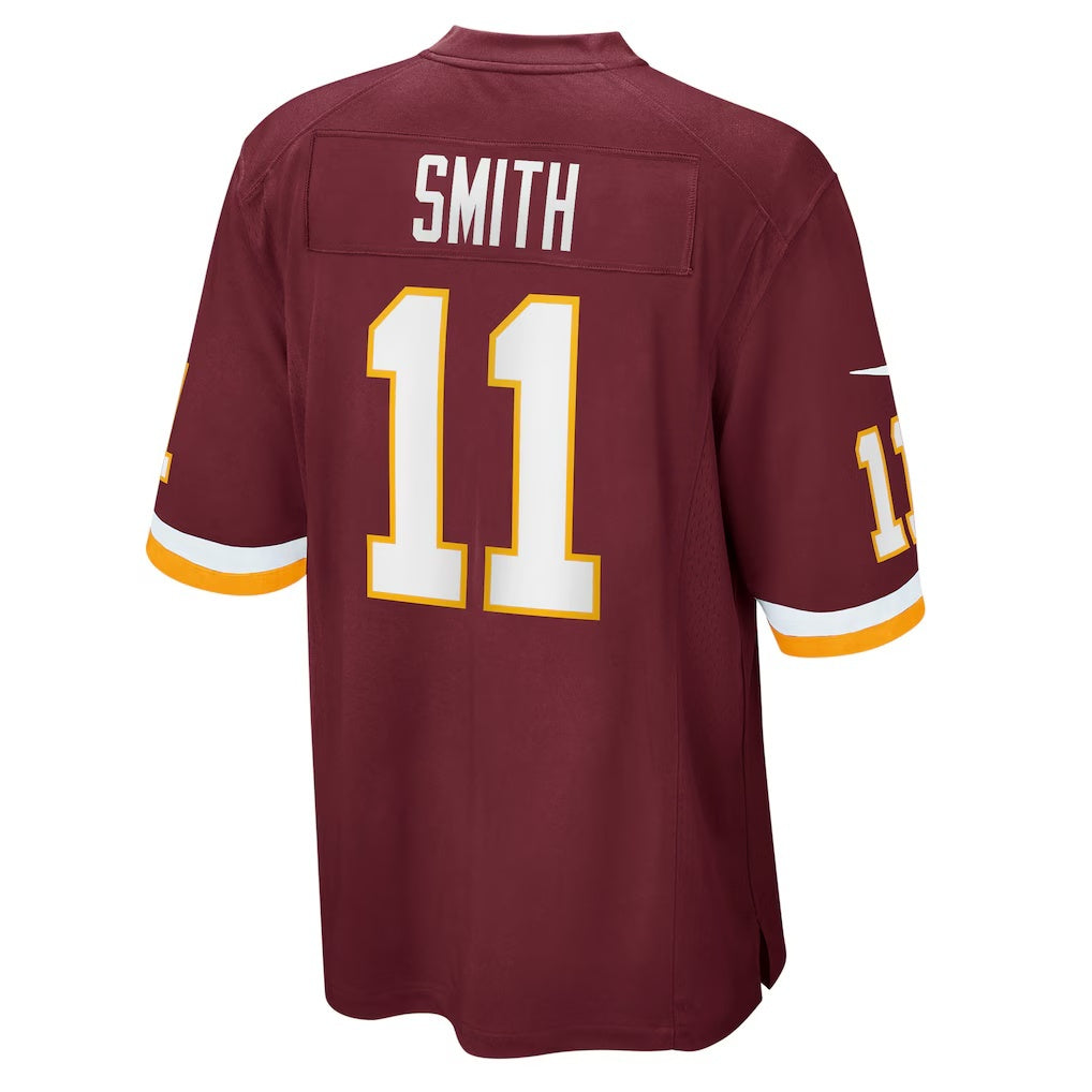 W.Football Team #11 Alex Smith Burgundy JEROMEN Game Player Jersey