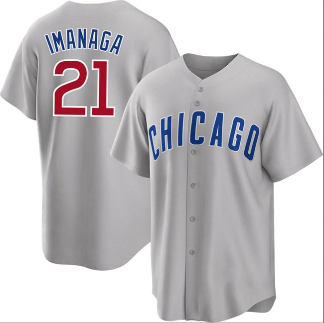 Chicago Cubs #21 Sh¨­ta Imanaga Gray JEROMEN Cool Base Stitched Jersey