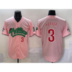 Philadelphia Phillies #3 Bryce Harper Pink JEROMEN Phanatic Limited Stitched Jersey