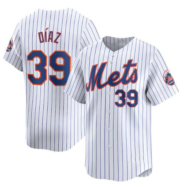 New York Mets #39 Edwin Diaz White JEROMEN 2024 Home Limited Stitched Jersey