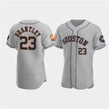 Houston Astros #23 Michael Brantley Gray JEROMEN 60th Anniversary Flex Base Stitched Jersey